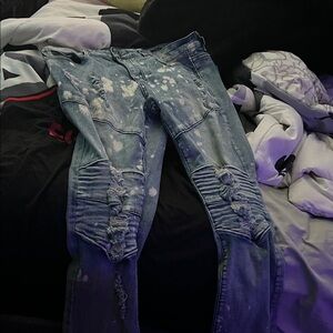 Distressed Blue Women's Jeans